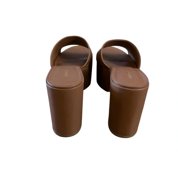 LarroudéMiso Platform Leather Mules Slip Ons NEW Size 10